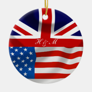 Moderne britische Flaggen Keramik Ornament