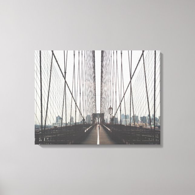 Moderne Brooklyn Bridge Leinwand (Vorderseite)