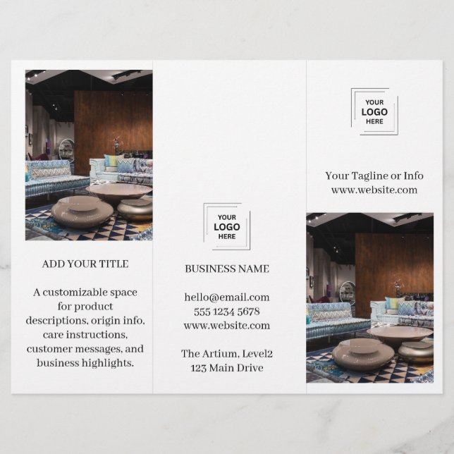 Moderne Broschüre für Geschäftsmarkenfoto-Design (Vorderseite)