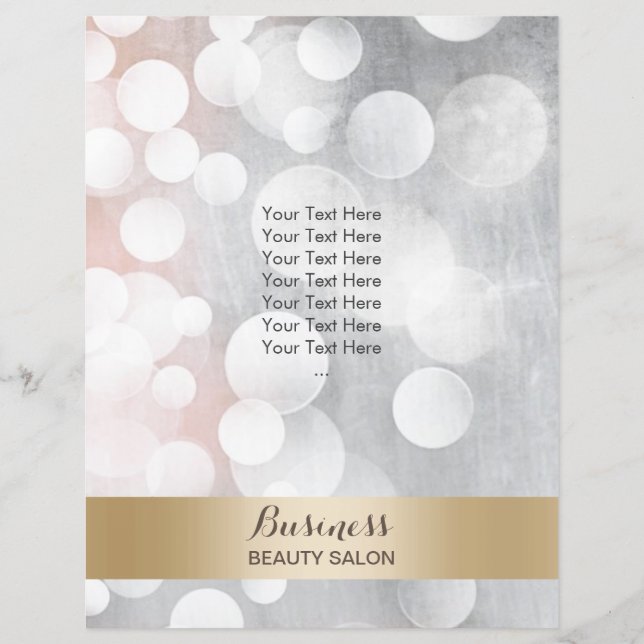 Moderne Broschüren über Silber und Gold Schönheits (Vorne)