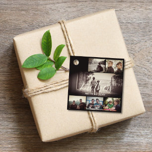 Moderne Bruder besten Freunde Dunkle Foto Collage Geschenkanhänger