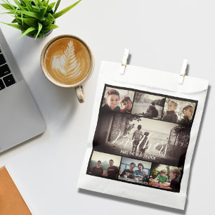 Moderne Bruder besten Freunde Dunkle Foto Collage Geschenktütchen