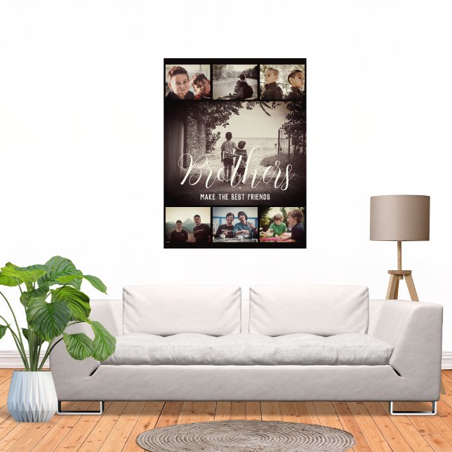 Moderne Bruder besten Freunde Dunkle Foto Collage Poster (Von Creator hochgeladen)