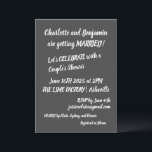 Moderne Brush Lettering Trendy Couples Dusche Einladung<br><div class="desc">Moderne Brush Lettering Trendy Couples Dusche Einladung in Schwarz-Weiß</div>