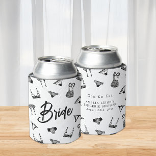Moderne Brush Script Wäsche Brautparty Dosenkühler
