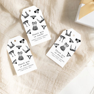 Moderne Brush Script Wäsche Brautparty Geschenkanhänger