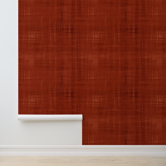 Moderne Brushed Burnt Orange Tapete (Anwendung)