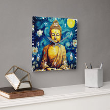 Moderne Buddha-Malerei bunt