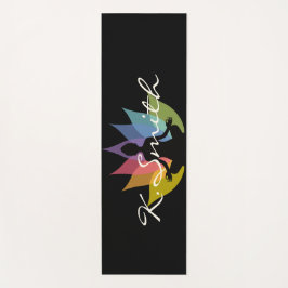 Moderne Buddha-Silhouette Yogamatte