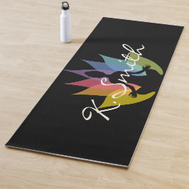 Moderne Buddha-Silhouette Yogamatte