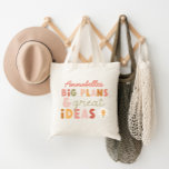 Moderne bunt kühn gestaltete Typografien und Ideen Tragetasche<br><div class="desc">Moderne bunte Typografiepläne und Ideen machen Spaß an der Tasche. Ideal Weihnachten,  Geburtstag,  Neues Schuljahr,  Geschenk für Geschäftsleute oder Lehrer.</div>