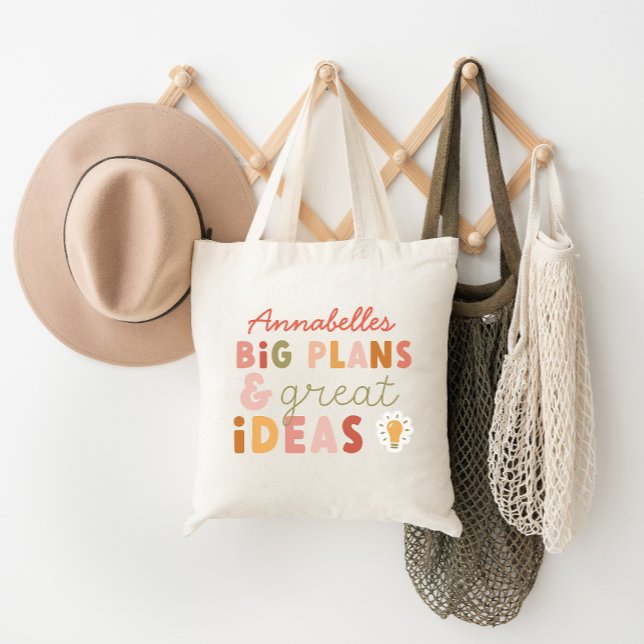 Moderne bunt kühn gestaltete Typografien und Ideen Tragetasche (Von Creator hochgeladen)