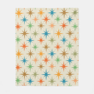 Moderne, bunte atomare Sternexplosion des Mittelal Fleecedecke