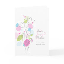 Moderne bunte Konfetti-Blume-Blätter Hochzeit