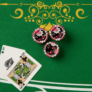 Moderne bunte Sakura-Blüten Japan Geburtstagsfeier Pokerchips