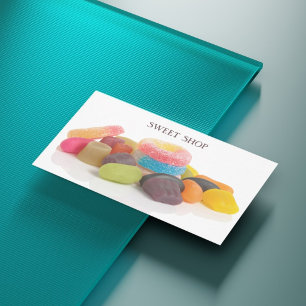Moderne Bunte Süßwarenhandlung Visitenkarte