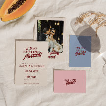 Moderne Burgunder-Retro-Fette-Funikuläre Hochzeit