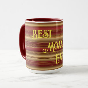 Moderne Burgundy Gold Luxury Linen Collection Tasse