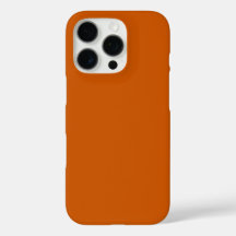 Moderne Burnt Orange Schlicht Solid Color
