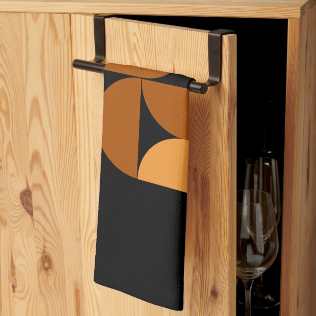 Moderne Burntgestelle und Mocha aus dem Mittelalte Geschirrtuch (Drittel gefaltet)