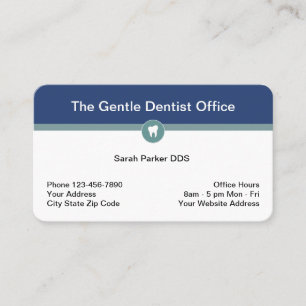 Moderne Bürogestaltung für die Dentalindustrie Visitenkarte