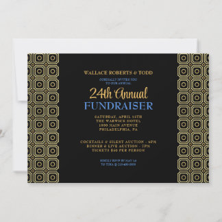 Moderne Business Auktion Corporate Gala Fundraiser Einladung
