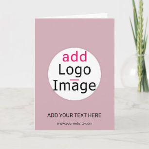 Moderne Business Beruflich Chic Pink Custom Karte