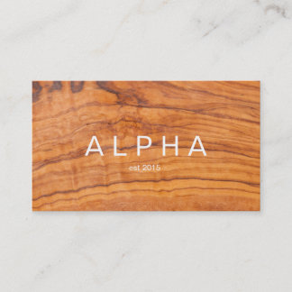 Moderne Business Card für Holzkörner Visitenkarte