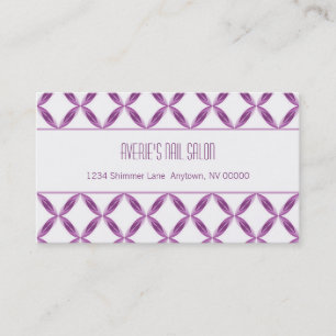 Moderne Business Card, Lila Visitenkarte