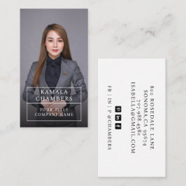 Moderne Business Foto Business Card Visitenkarte