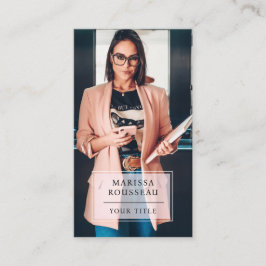 Moderne Business Foto Business Card Visitenkarte