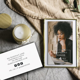 Moderne Business Foto Business Card Visitenkarte