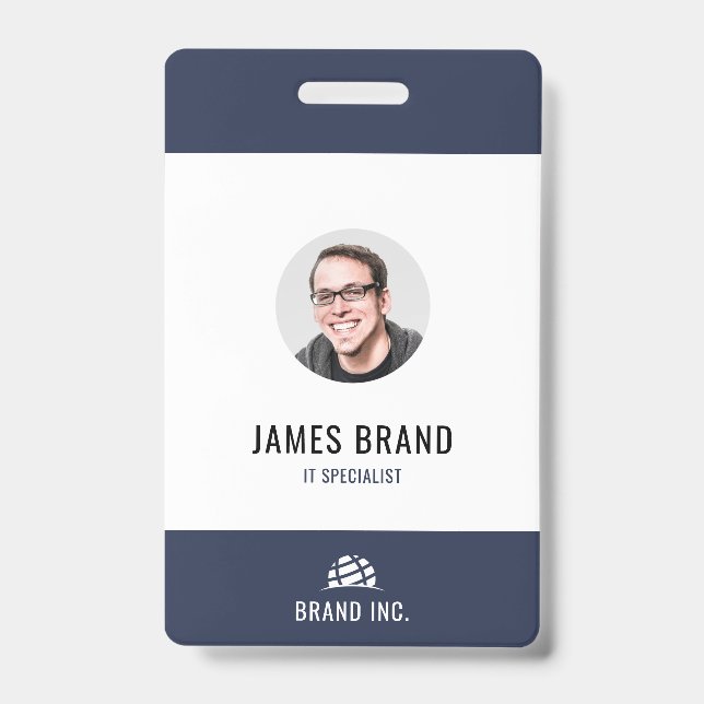 Moderne Business-ID Ausweis (Vorderseite)
