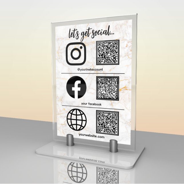 Moderne Business Social Media-Signaturkarte Tischnummer (Von Creator hochgeladen)