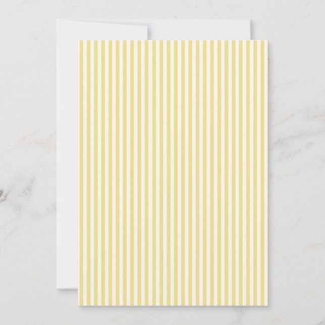 Moderne Buttergelbe Hochzeitseinladung Einladung (Vorderseite)