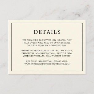 Moderne Buttergelbe Monogramm Elegante Hochzeit Begleitkarte