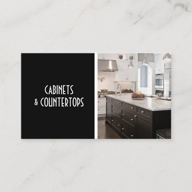 Moderne CABINETS & COUNTERTOPS Baukarte Visitenkarte (Vorderseite)