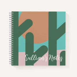 Moderne Cactus Pflanze Erinnerung Notes Notizbuch