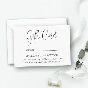 Moderne Calligraphy Business-Geschenkkarte Mitteilungskarte