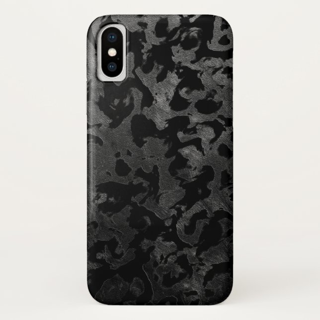 Moderne Camouflage - Schwarz und Dunkelgrau - Tarn Case-Mate iPhone Hülle (Rückseite)