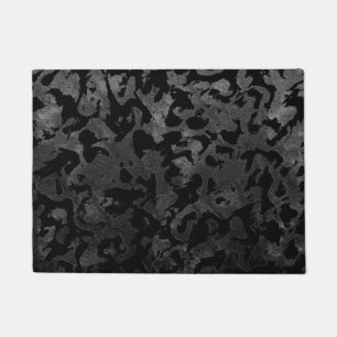 Moderne Camouflage - Schwarz und Dunkelgrau - Tarn Fußmatte