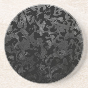 Moderne Camouflage - Schwarz und Dunkelgrau - Tarn Getränkeuntersetzer