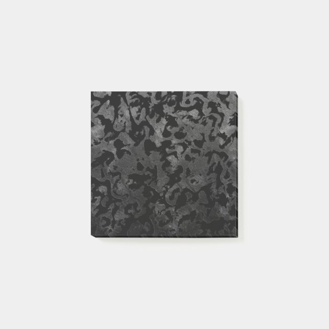 Moderne Camouflage - Schwarz und Dunkelgrau - Tarn Post-it Klebezettel (Vorderseite)
