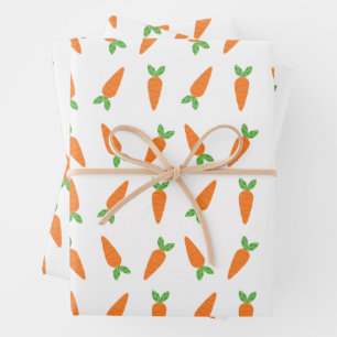 Moderne Carrot Doodle Ostergiftwrap Geschenkpapier Set