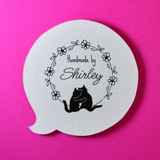 Moderne Cat Logo-Handschrift Gummistempel (Von Creator hochgeladen)