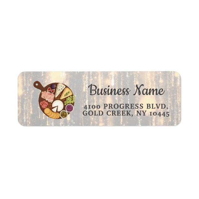 Moderne Catering-Verpackungsbeschriftung | Scannen (Vorne)