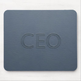 Moderne CEO-Schriftart Slate Gray geprägte Executi Mousepad