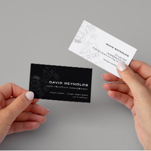 Moderne Chalk Business Cards Visitenkarte