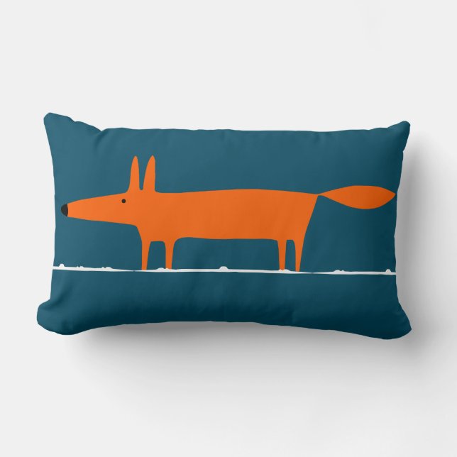 Moderne, charmante Fox Kids Room Dekoration Lendenkissen (Vorderseite)