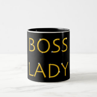 Moderne Chef-Dame Design Zweifarbige Tasse